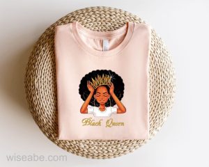 Melanin Black Queen Black History Month T Shirt