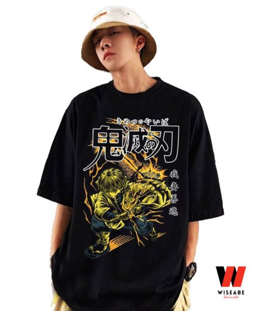 Retro Zenitsu Demon Slayer Shirt , Zenitsu Merch