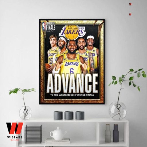 Hot NBA 2023 Los Angeles Lakers Western Conference Finals Poster