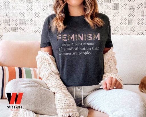 Feminism Definnition Leopard Pattern T Shirt, Women’s Right Gift For Her