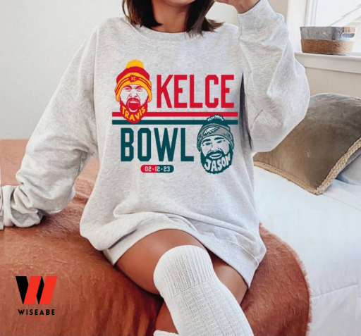 Kelce Bowl Arrowhead Travis And Jason Kelce Super Bowl 2023 Championship Sweatshirt