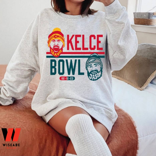 Kelce Bowl Arrowhead Travis And Jason Kelce Super Bowl 2023 Championship Sweatshirt