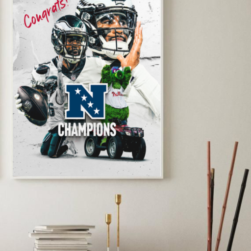 Congrats Philadelphia Eagles NFC Championship Poster