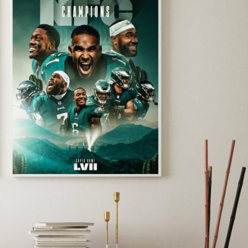 Hot Philadelphia Eagles NFC Championship 2023 Wall Art Poster