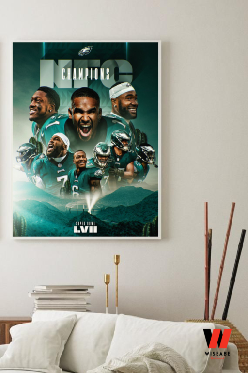 Hot Philadelphia Eagles NFC Championship 2023 Wall Art Poster