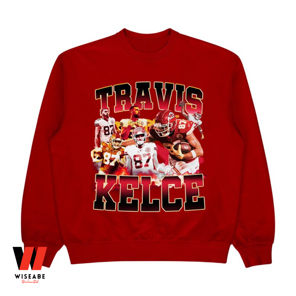 Retro Kansas City Chiefs Travis Kelce Mens Shirt