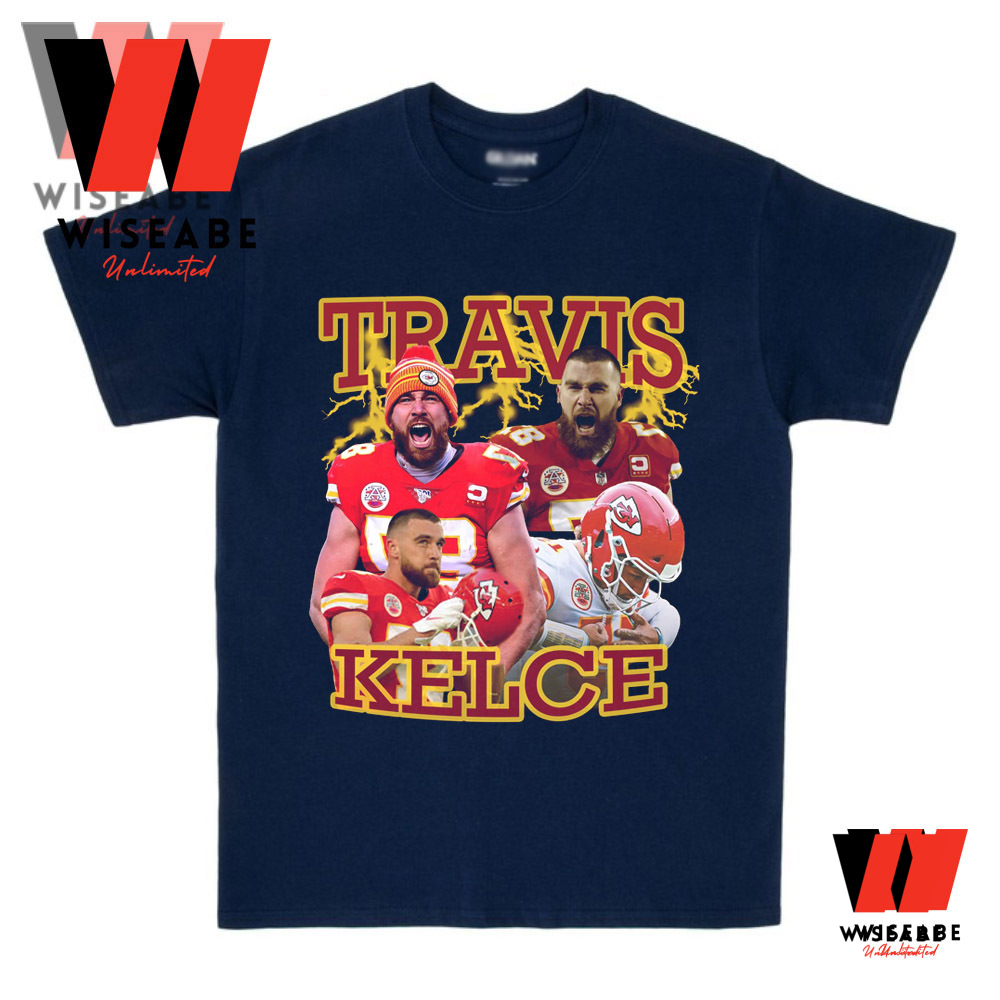 Women's Nike Travis Kelce Red Kansas City Chiefs Name & Number T-Shirt