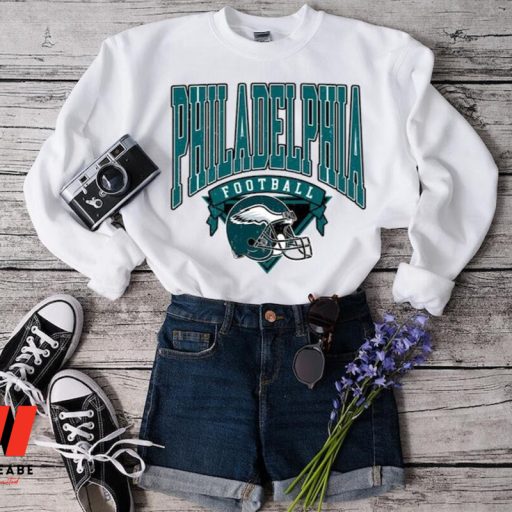 Retro Philadelphia Football Green Helmet Sweatshirt