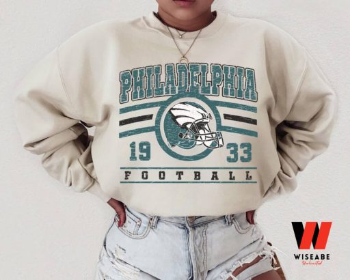 Retro Philadelphia Football 1933 Helmet Crewneck Sweatshirt