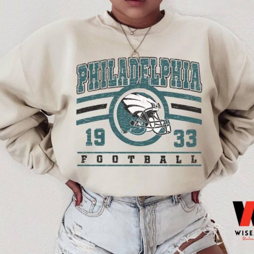 Retro Philadelphia Football 1933 Helmet Crewneck Sweatshirt