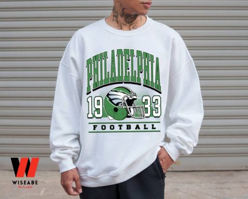 Retro Philadelphia Football 1933 Helmet Football Crewneck Sweatshirt