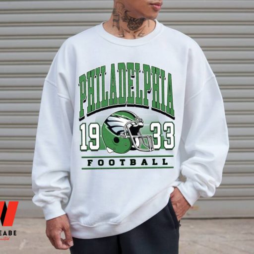 Retro Philadelphia Football 1933 Helmet Football Crewneck Sweatshirt