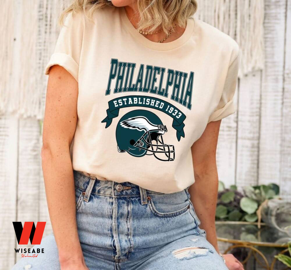 Cheap Philadelphia Eagles Football EST 1933 Crewneck Hoodie - Anynee