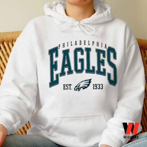 Cheap Retro Philadelphia Eagles Football EST 1933 Crewneck Sweatshirt