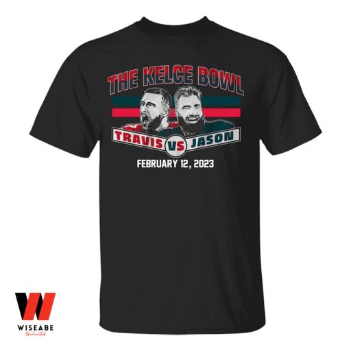 Kelce Brothers Football Jason Vs Travis Kelce Super Bowl 2023 T Shirt