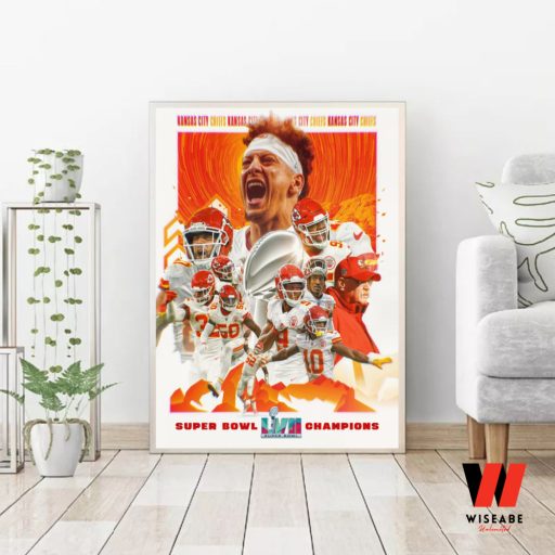 Kansas City Chiefs Super Bowl 2023 Champions Poster