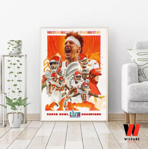 Kansas City Chiefs Super Bowl 2023 Champions Poster