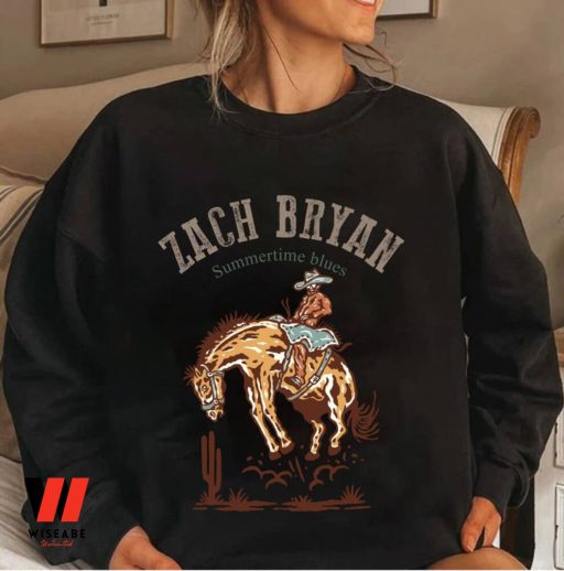 Zach Bryan Cowboy Summertimes Blues Sweatshirt, Zach Bryan Merchandise