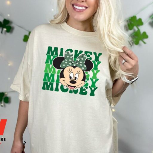 Retro Mickey Mouse Disney St Patricks Day Wo e s Shirt, Unique Disney St Patricks Day Gift