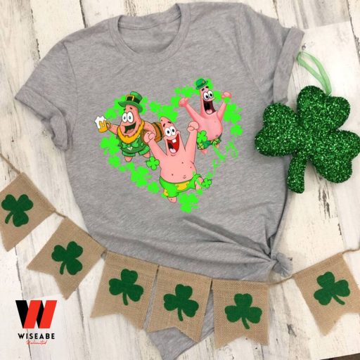 Funny Spongebob Patrick Star Happy St Patricks Day T Shirt, Saint Patricks Day Gifts