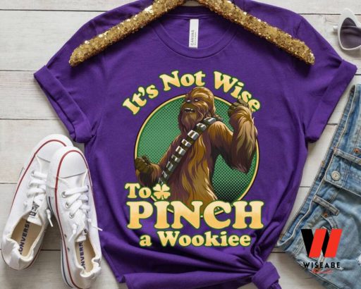 Retro Its Not Wise To Pinch A Wookiee Chewbacca Star Wars T Shirt, Cheap Star Wars Merchandise