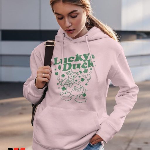 Lucky Duck Donald Irish Shamrock Disney St Patricks Day Shirt, St Patricks Day Gift