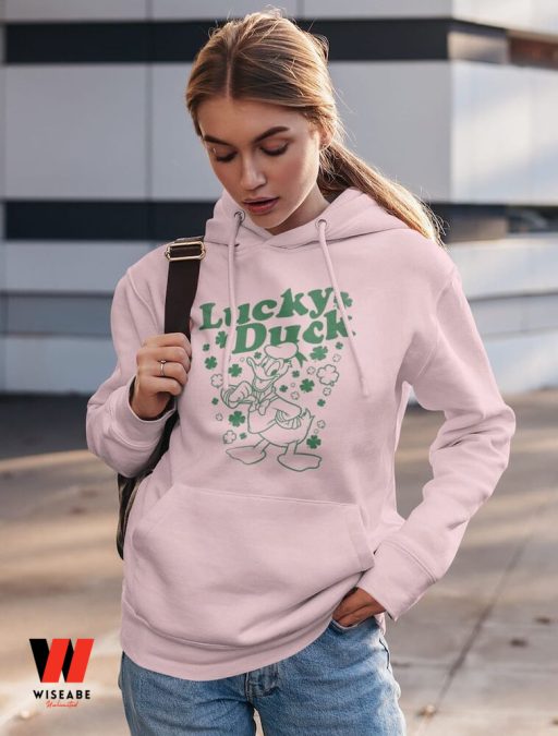 Lucky Duck Donald Irish Shamrock Disney St Patricks Day Shirt, St Patricks Day Gift