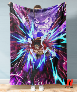 Luffy Gear 4 Gomu Gomu No Kong Gun One Piece Anime Blanket, One Piece Merchandise