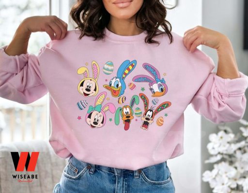 Cheap Bunny Eggs Mickey And Friend Disney Easter Sweatshirt, Easter Gifts For Teens