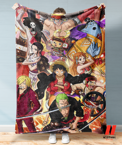 Cheap Straw Hat Pirates One Piece Anime Blanket, One Piece Merchandise