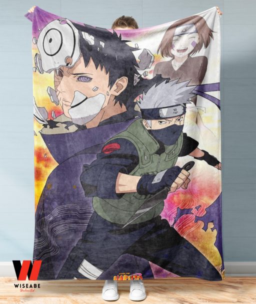 Cheap Kakashi Anime Naruto Fleece Blanket, Gifts For Naruto Fans