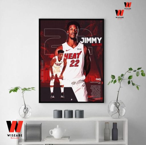 Cheap NBA Miami Heat Number 22 Jimmy Butler Poster Wall Art