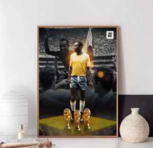 Pele Brazil King Of Football 3 Times World Cup Champions Poster