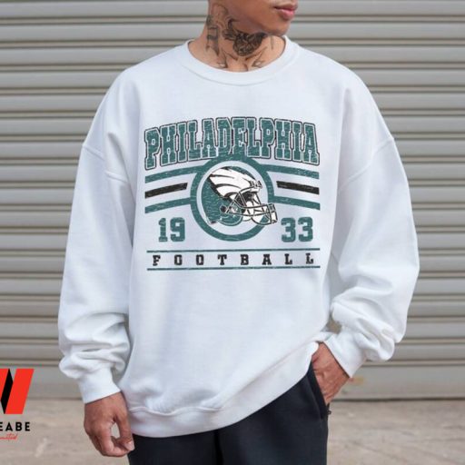 Retro Philadelphia Football 1933 Helmet Crewneck Sweatshirt