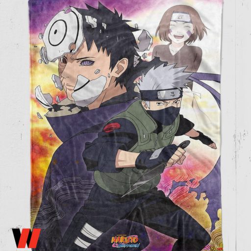 Cheap Kakashi Anime Naruto Fleece Blanket, Gifts For Naruto Fans