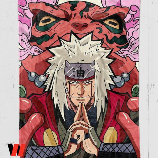 Unique Jiraiya And The Magic Frog Anime Naruto Blanket Fleece Blanket, Cool Naruto Gifts