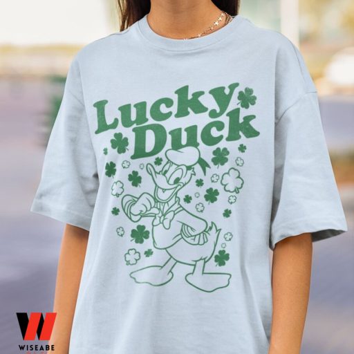 Lucky Duck Donald Irish Shamrock Disney St Patricks Day Shirt, St Patricks Day Gift