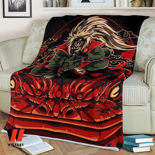 Unique Jiraiya With Frog Gamabunta Anime Naruto Blanket, Gifts For Naruto Fans