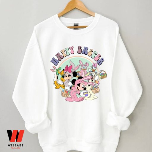 Vintage Mickey Mouse And Friends Bunny Disney Easter Sweatshirt, Easter Gifts For Teens