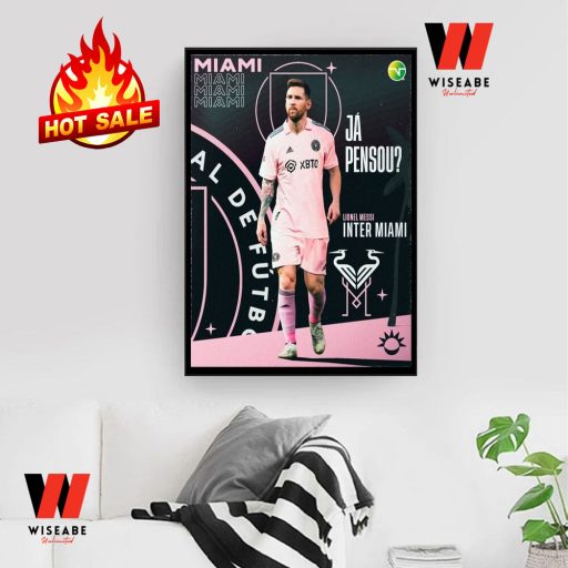 Hot Inter Miami Messi Poster Wall Art