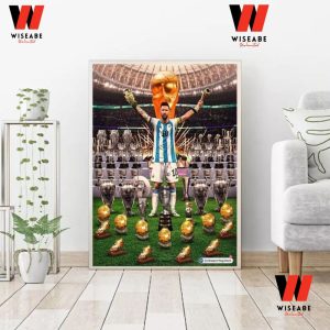 Cheap Messi In Argentina Shirt And Prizes Poster, Cabra Messi Poster
