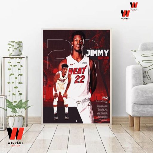 Cheap NBA Miami Heat Number 22 Jimmy Butler Poster Wall Art