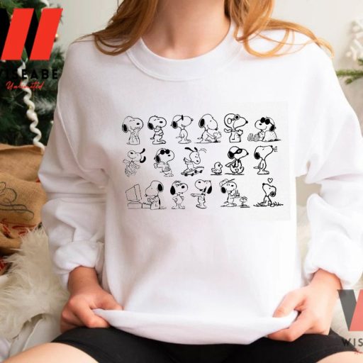 Cute Peanuts Snoopy Dog Activities Sweatshirt