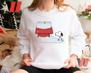 Cheap Snoopy And Woodstock On Chimney Peanuts Christmas Sweatshirt