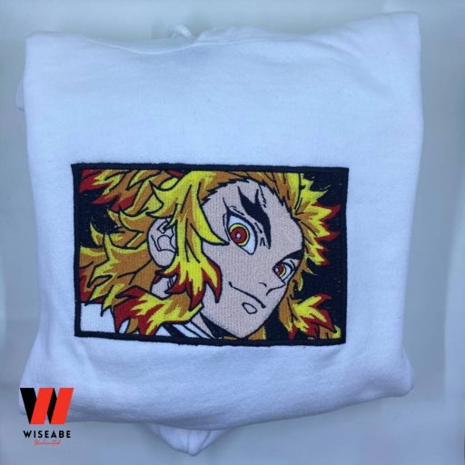 Rengoku Flame Hashira Demon Slayer Anime Embroidered Hoodie