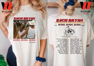 Vintage Zach Bryan Burn Burn Burn Tour 2023 Shirt