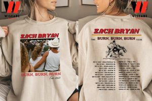 Vintage Zach Bryan Burn Burn Burn Tour 2023 Shirt