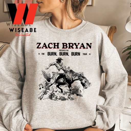 Western Music Zach Bryan Burn Burn Burn Tour Sweatshirt