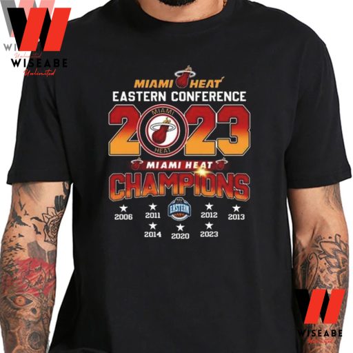 Cheap NBA Playoffs 2023 Miami Heat Eastern Conference Champions Shirt Mens