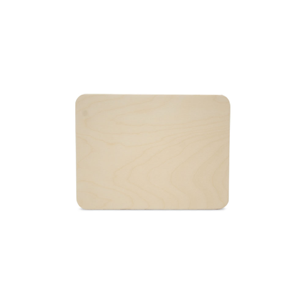 Wood Rectangle Plaque 10″, 1/4 Thick Rounded Edged Blank Wood Sign | Woodpeckers
